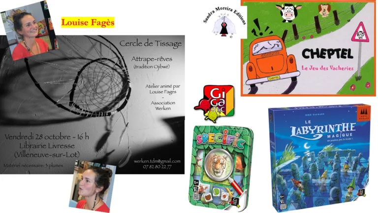 Venez jouer en famille et participer à un Atelier de Tissage de Filtres à Rêves!…