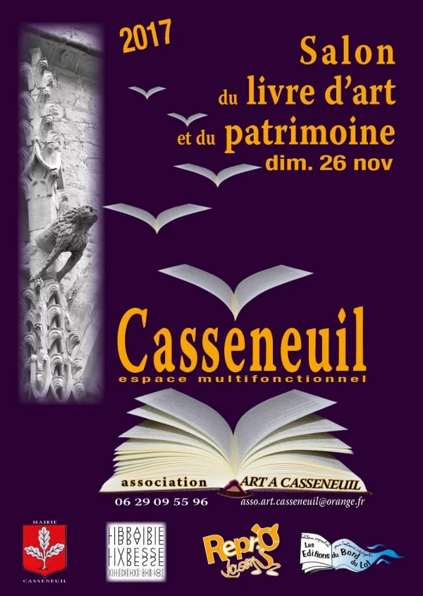 Livresse partenaire du 1er Salon du Livre d&rsquo;Art et du Patrimoine de Casseneuil
