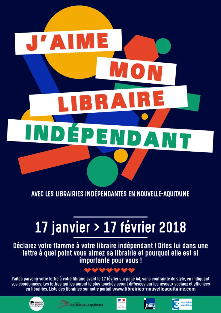 Déclarez votre flamme à votre libraire indépendant!