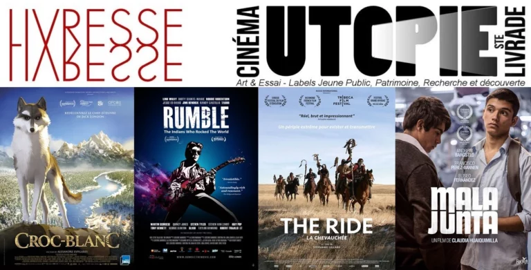 Rappel : Cycle Les Indiens, les films projetés à L’UTOPIE, partenaire du projet